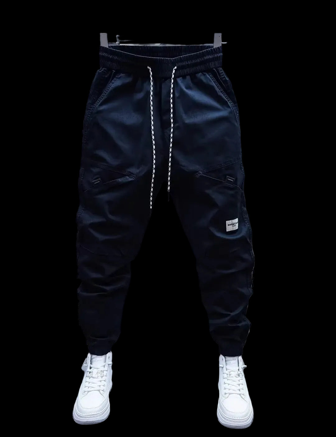 Pantaloni cargo harem di lusso, pantaloni sportivi casual uomo