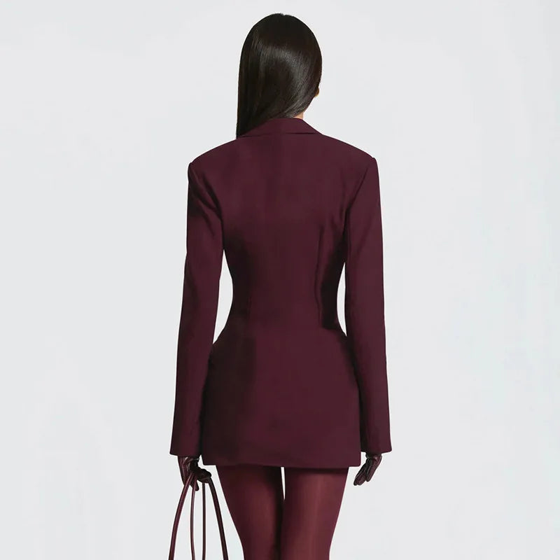 Tornova Deep V neck Ruched Mini Dress For Women Fashion High Waist Commuting Dress Long Sleeve Autumn Winter New Female Dress