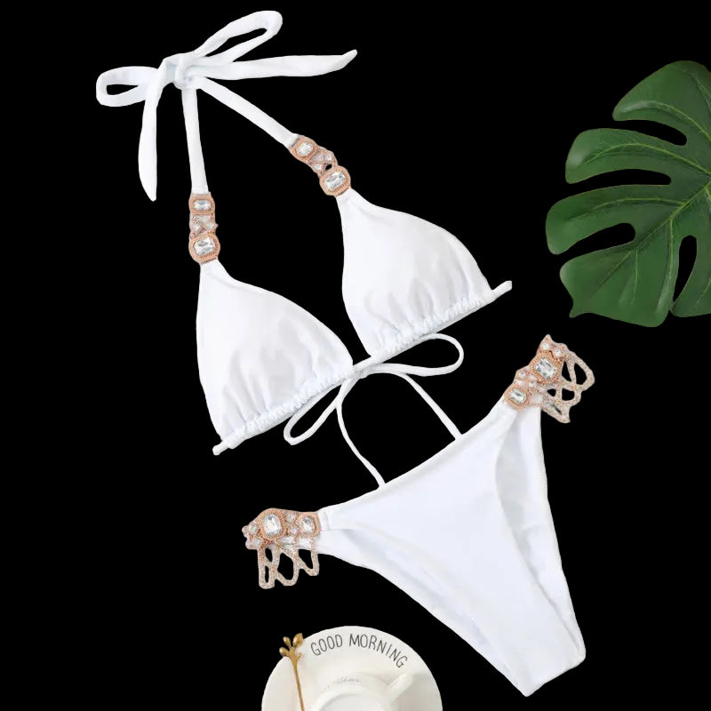 Costume da bagno  da donna con strass, bikini