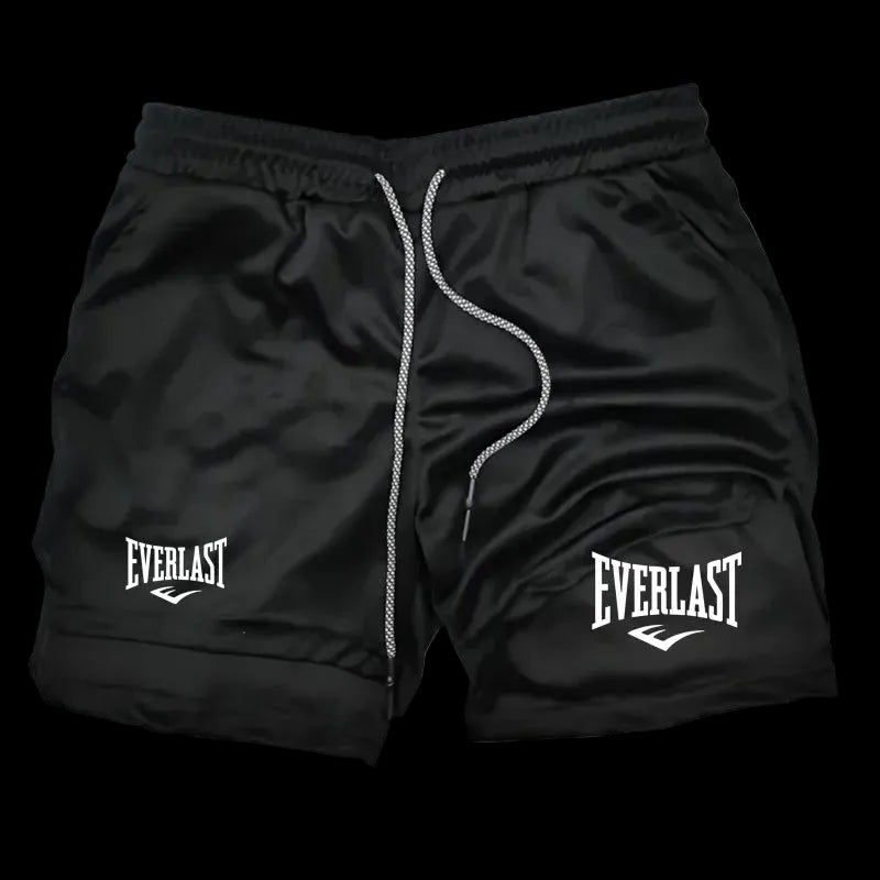 Pantaloncini da corsa da uomo 2 in 1, pantaloncini sportivi a doppio strato, abbigliamento sportivo, palestra, fitness, pantaloncini da allenamento, pantaloni da jogging, abbigliamento da uomo