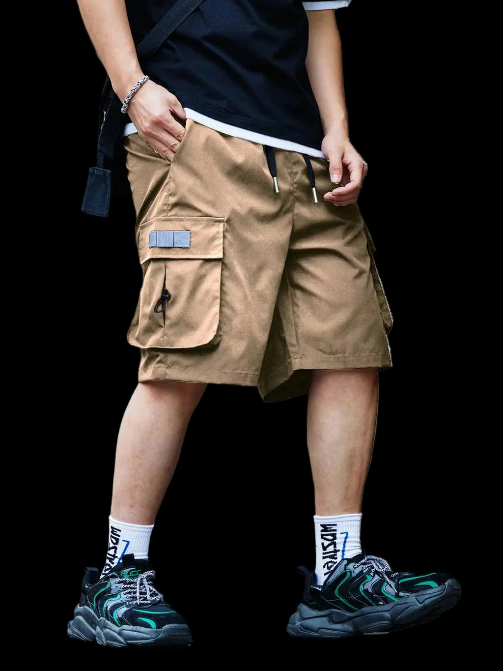 Pantaloncini Cargo Uomo | Outdoor, Viaggi e Sport | Tasche Ampie | Tessuto Leggero