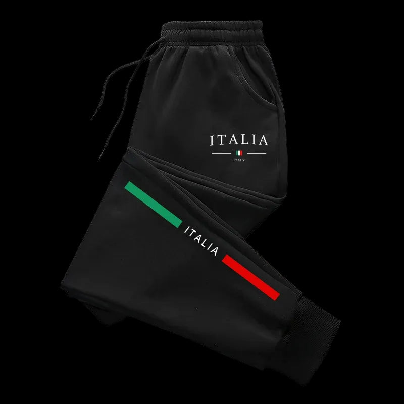 Pantaloni della tuta da uomo di alta qualità con stampa italiana, ideali per tutti i giorni, casual, sportivi e per il tempo libero, perfetti per ogni stagione.