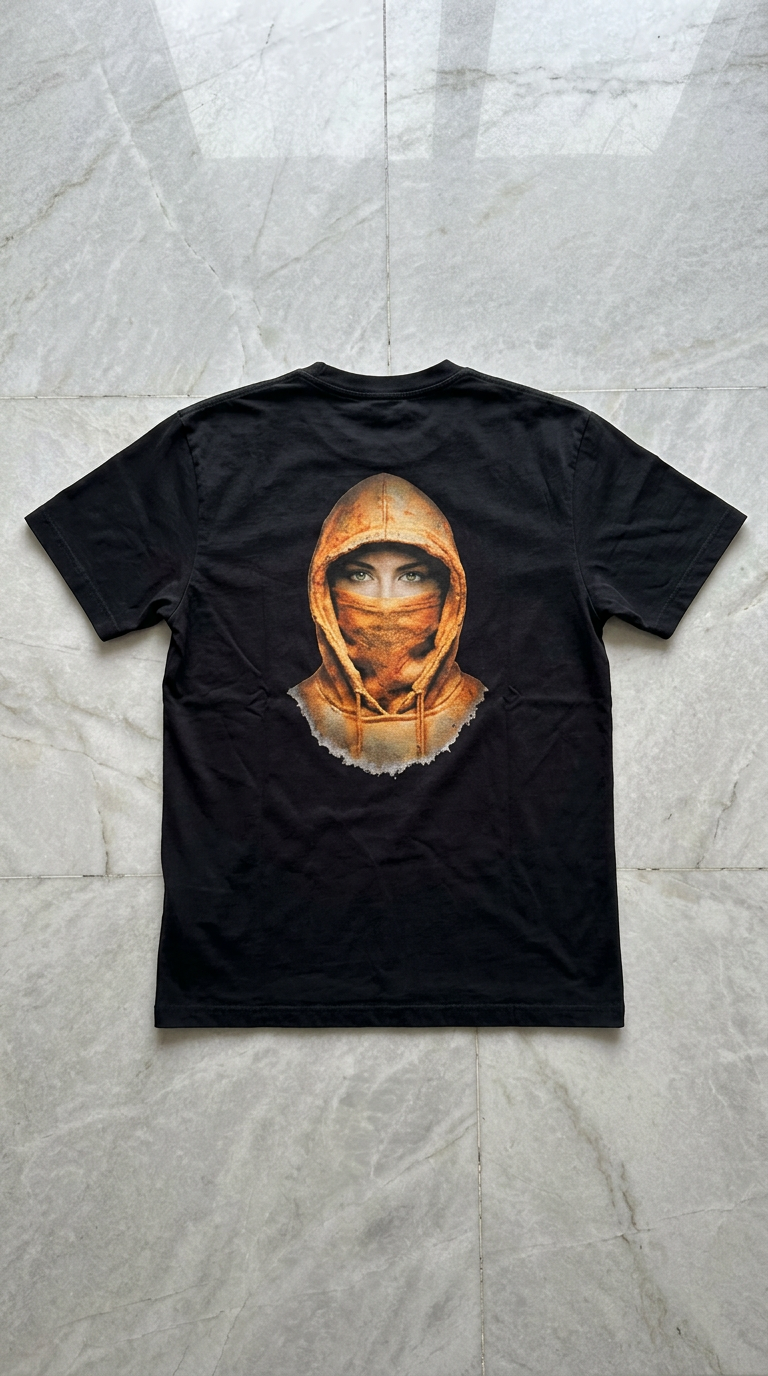 Nocturne Lane — T-Shirt Uomo "Nocturne Mask" | Jersey 100% Cotone | Personalizzazione Esclusiva