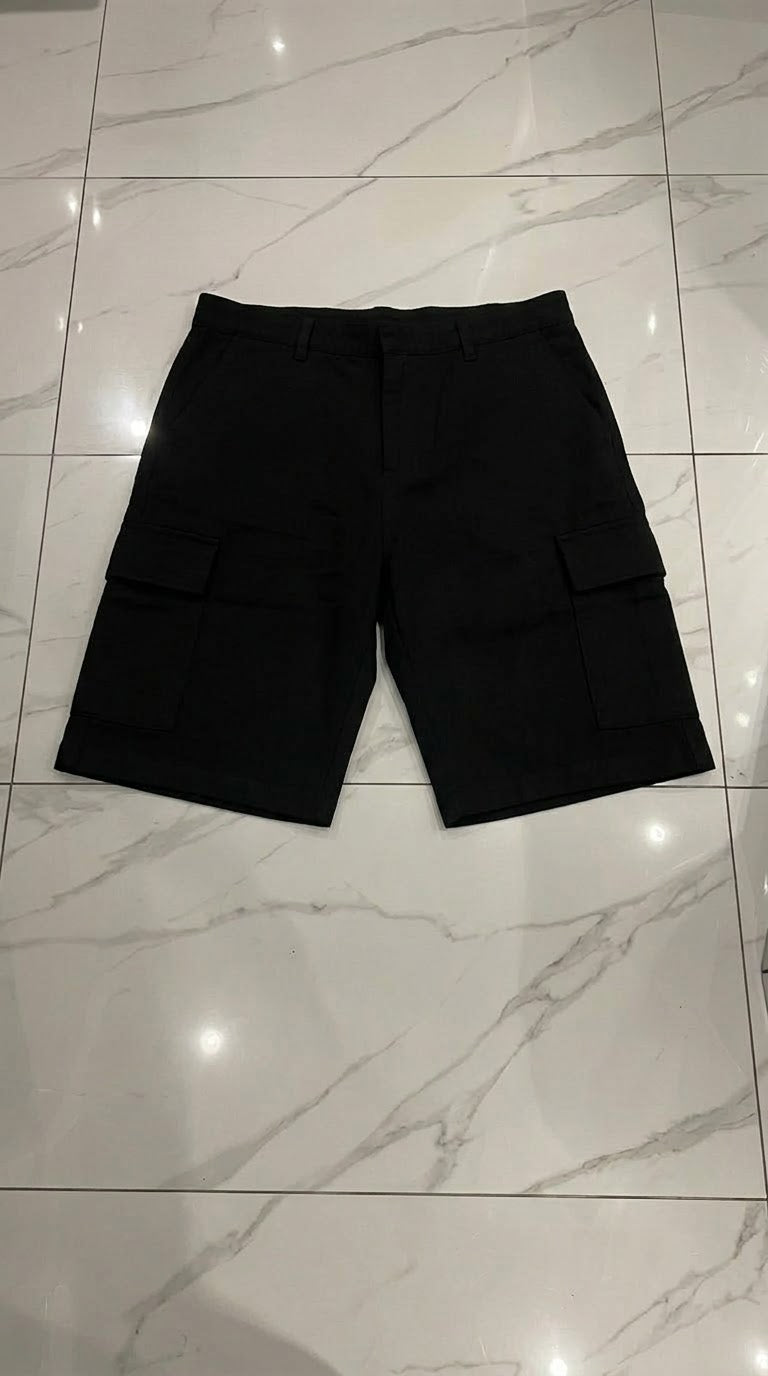 Nocturne Lane — Pantaloncino Cargo Uomo in Cotone | Tasconi Laterali | Vestibilità Over