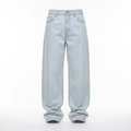 Jeans baggy unisex lavaggio chiaro | Nocturne Lane