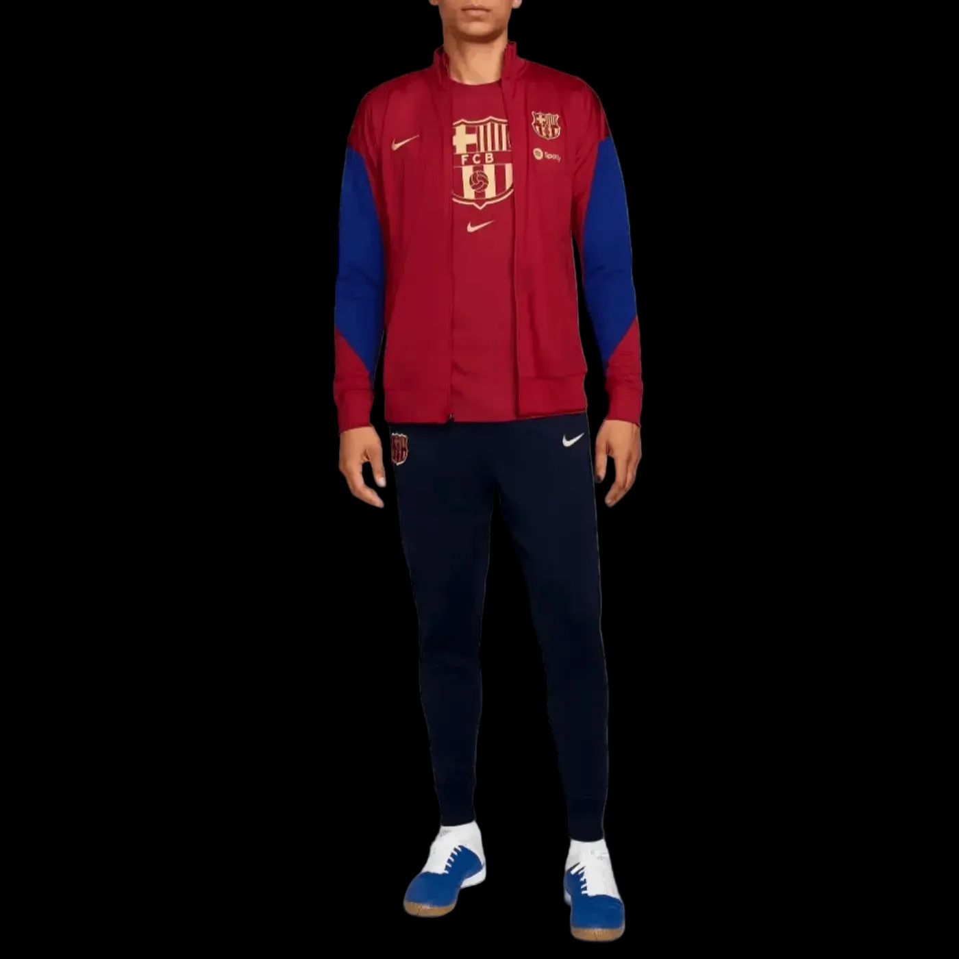 FC Barcelona red/blue training presentation soccer tracksuit 2024 - Nike
